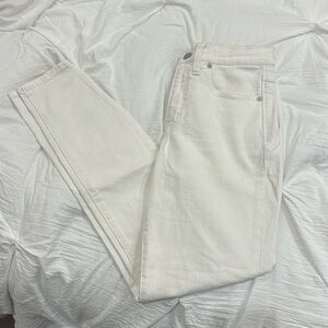 Madewell 9” high riser white skinny jeans - 27